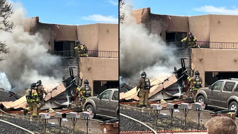 Explosion, fire at duplex in Las Cruces