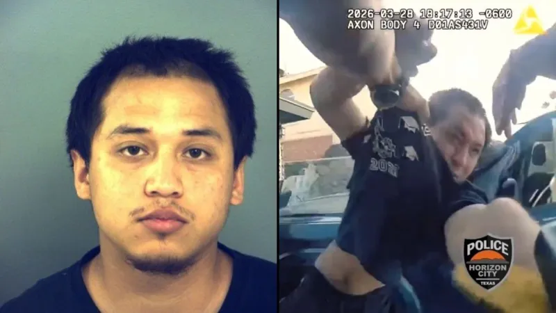 BODYCAM: suspect accused of resisting arrest, trading blows with Horizon PD officer