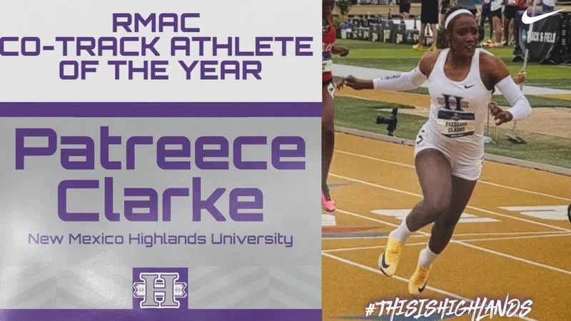 Patreece Clarke Named RMAC Co-Track Athlete Of The Year After Historic Season