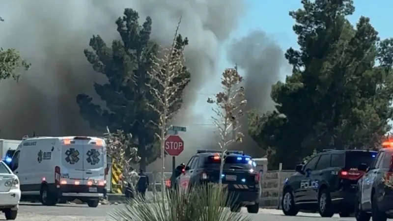 Doa Ana County Fire Rescue responds to fire in Anthony