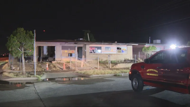 Abandoned house catches fire in Northeast El Paso