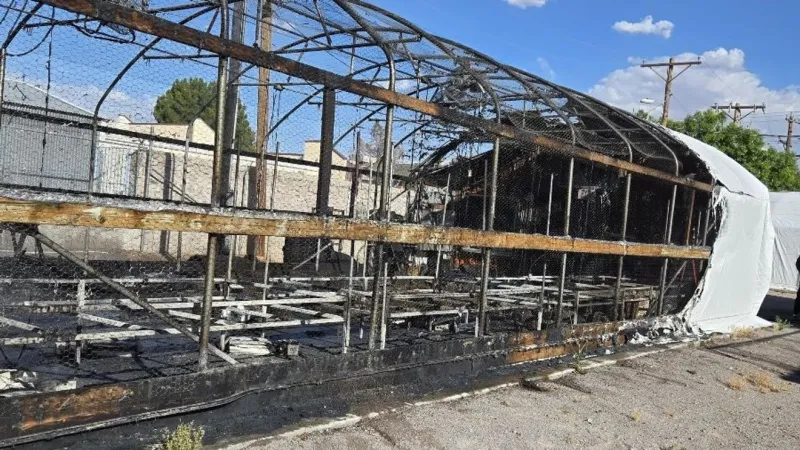 No injuries, no damage to nearby buildings in Las Cruces greenhouse fire on Nevada Ave.