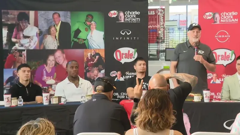 Boxer Victor Aranda meets El Paso fans as he prepares for July 18 fight