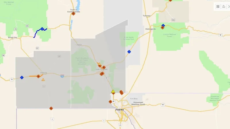 NMDOT: flooding on Anthony roads toward Las Cruces, urges extreme caution
