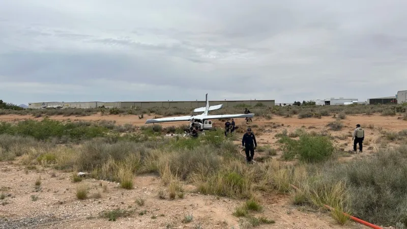 Small plane crashes in Santa Teresa, three hospitalized with serious injuries