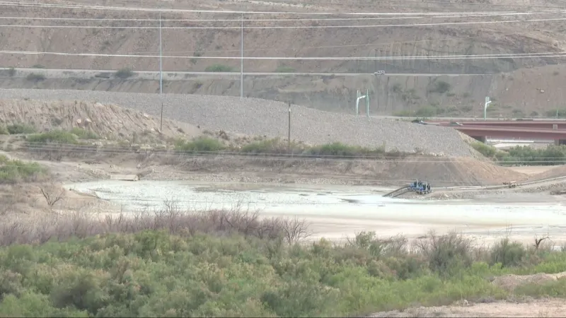 Cement Lake in West El Paso lowered to very low levels amid dam safety work