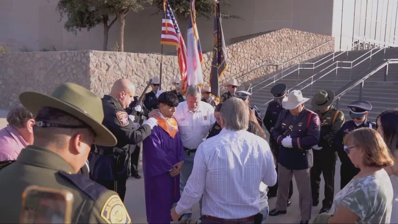Fallen deputy's son escorted to graduation by law enforcement family