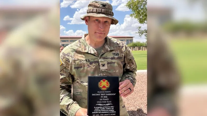 Fort Bliss tops 104 Army garrisons, wins 2026 Commander in Chief award for excellence