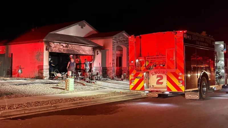 Sunland Park Fire responds to Santa Teresa house fire