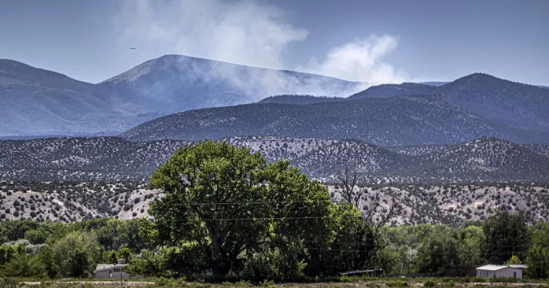 Crews fighting new fire in Jemez Mountains amid red-flag warning