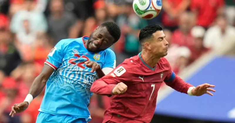 Cristiano Ronaldo and Portugal held to a 1-1 draw by Congo at World Cup
