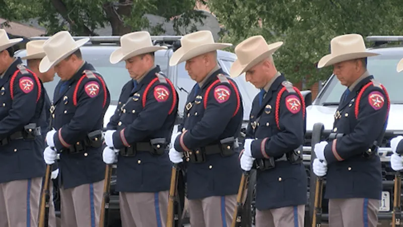 Fallen Texas DPS trooper Sergio Romero honored at Childress memorial service