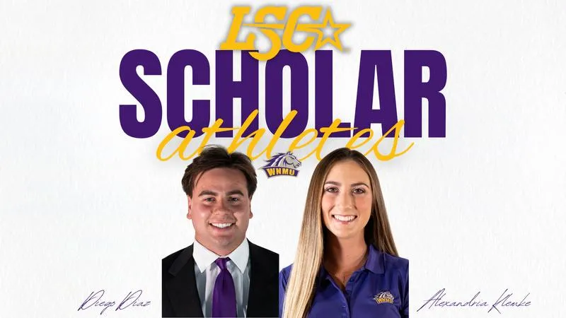 Diaz and Klemke Named 2026 LSC Scholar-Athletes