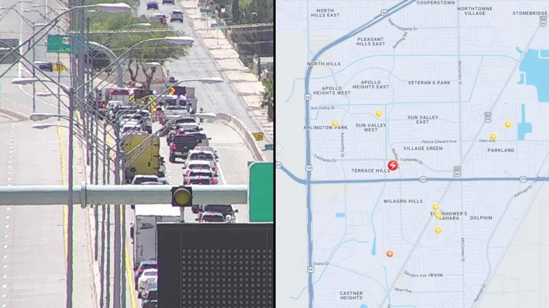 Truck crash knocks out power to 2,000+ in Northeast El Paso