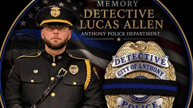 Anthony Police Department announces death of Detective Lucas Allen