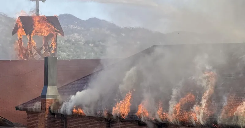 Fire ignites at historic St. Catherine Indian School near downtown Santa Fe