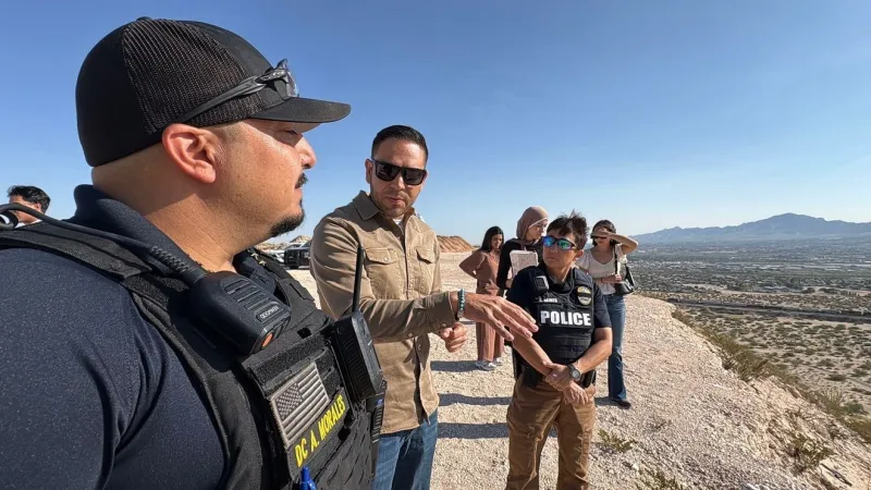 Rep. Gabe Vasquez tours Sunland Park border policing, meets with law enforcement leaders