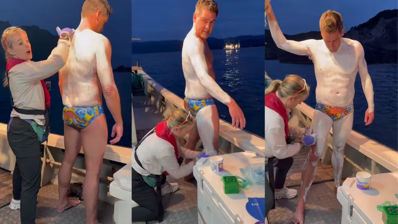 Rob Lea Finished the Double Seven Challenge Covered in Diaper Cream and Cow Udder Balm