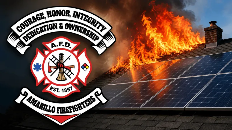 Solar panel fire displaces 10 residents at Amarillo apartment complex