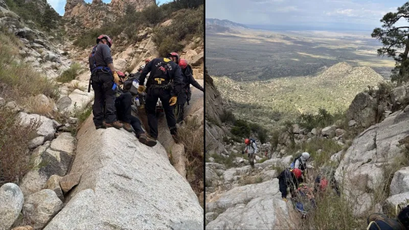 12-hour rescue at Organ Mountains in Las Cruces; 1 injured hiker, 3 firefighters hurt
