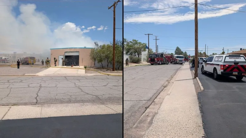 One firefighter injured after building caught fire in Las Cruces