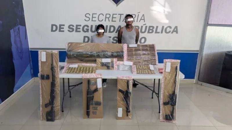 Authorities arrest couple in Ciudad Juarez, seize fentanyl pills and bazooka