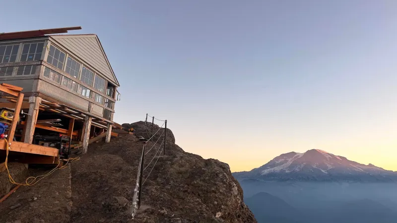 Vandals Smashed The 95-Year-Old High Rock Cabin Overlooking Mount Rainier. Hikers Are Refusing to Let It Die.