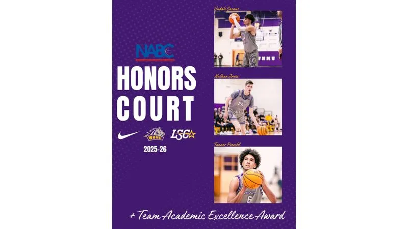 Men's Basketball Recognized by NABC with Three Honors Court Selections and Team Academic Excellence Award