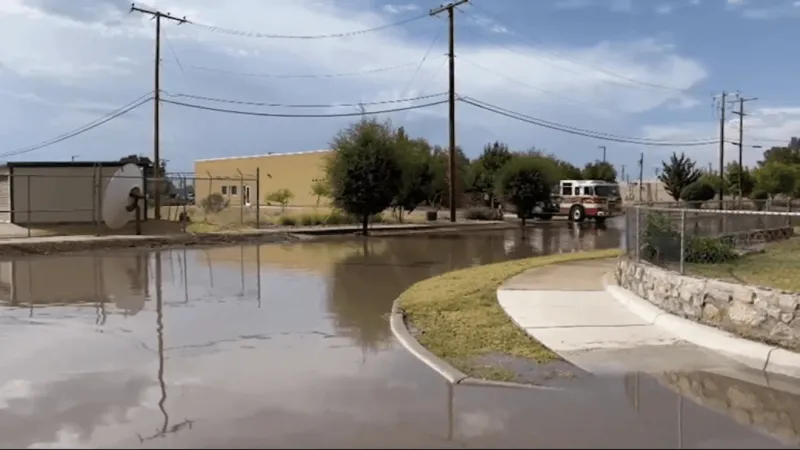 Heavy rain leaves water on El Paso roads as residents prepare for more storms