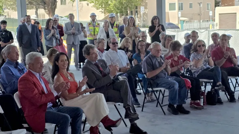 Velarde Center for Philanthropy marks milestone with beam signing