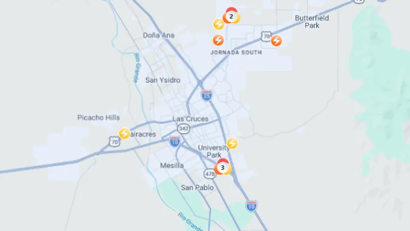 Power outage reported in Las Cruces