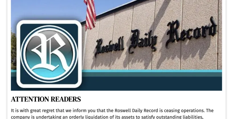 Survival of 'Roswell Daily Record' a rare bit of good news for beleaguered newspaper industry