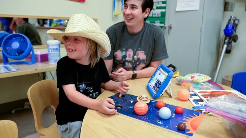 Project MESA's free bilingual summer clinic helps children with autism thrive through play