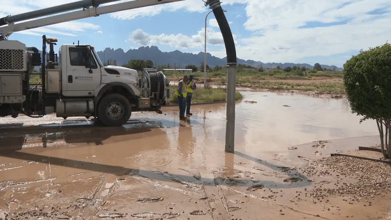 Las Cruces Mesa neighborhood sees flooding, resident calls it safety risk