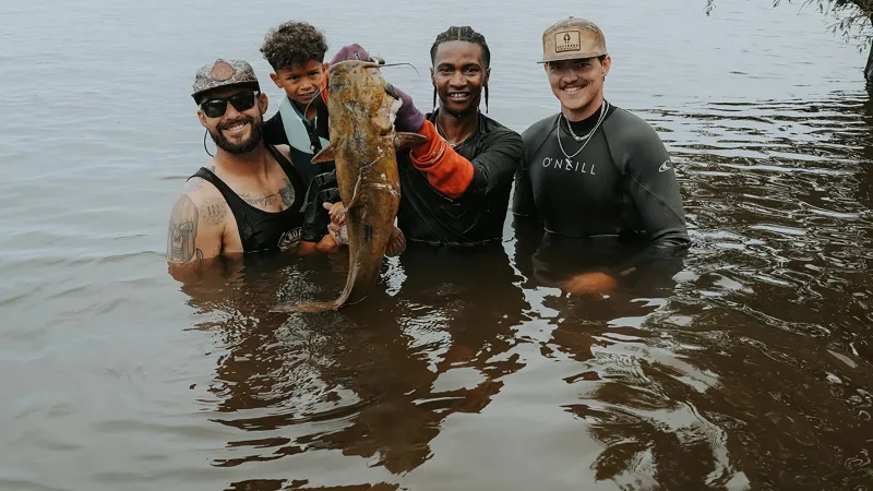 What's the Hardest Part of Catfish Noodling? Nailing the Instagram Shot.