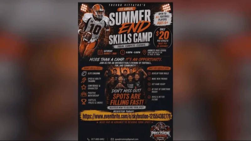 Trevor Vittatoe hosting 1st Annual Summer End Skills Camp
