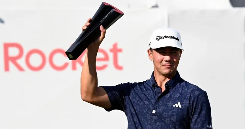 Michael Thorbjornsen wins 1st PGA Tour title by 2 shots at 8th and final Rocket Classic