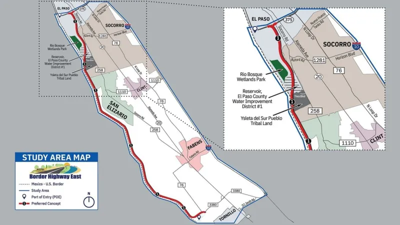 TxDOT seeks feedback for Border Highway East Corridor