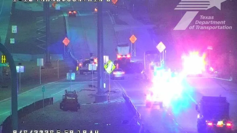 Crash on Desert North after Transmountain closes two right lanes, minor delays