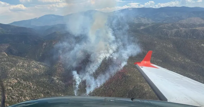 Frijoles Fire near Cundiy still at 200 acres and uncontained Friday amid smoky local skies