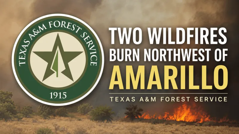 Two wildfires burn northwest of Amarillo amid drought conditions