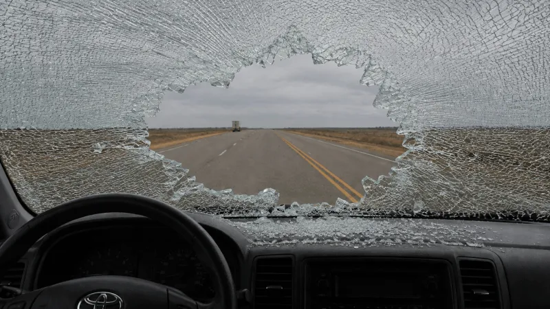 Amarillo man killed after 'large piece of concrete' falls from semi onto pickup