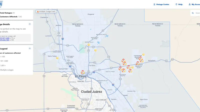Thousands without power in East El Paso