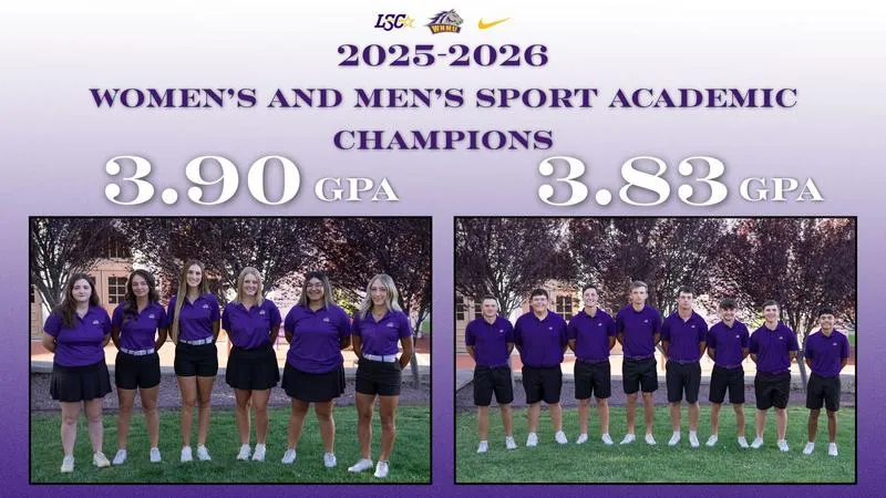 Mustang Golf Leads LSC in Academic Excellence