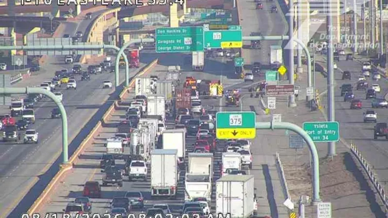 Crews respond to I-10 West crash after Eastlake, closing two right lanes