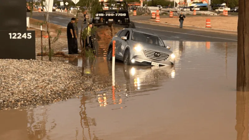 TxDOT ties East El Paso flooding to drainage work underway in active construction zone