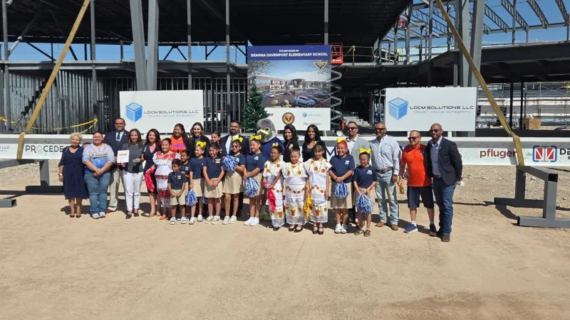New Davenport Elementary in Canutillo set to open fall 2027 after beam milestone