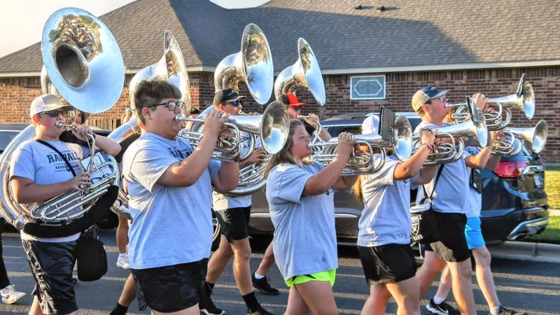 Canyon ISD bands bring back annual March-a-thon tradition ahead of football opener