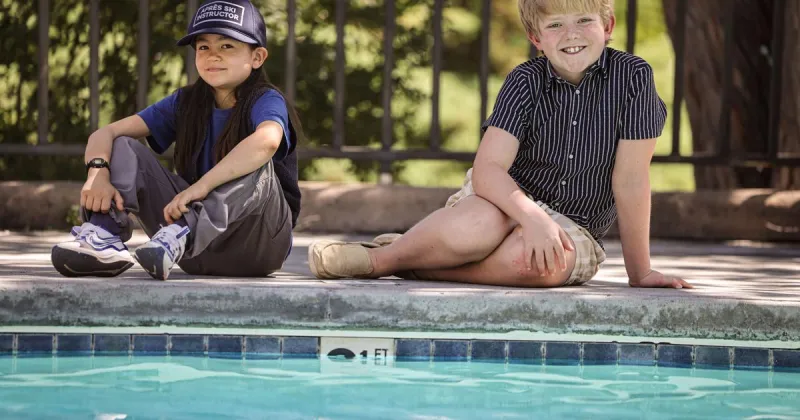 Two local children play strong, silent types at the Santa Fe Opera