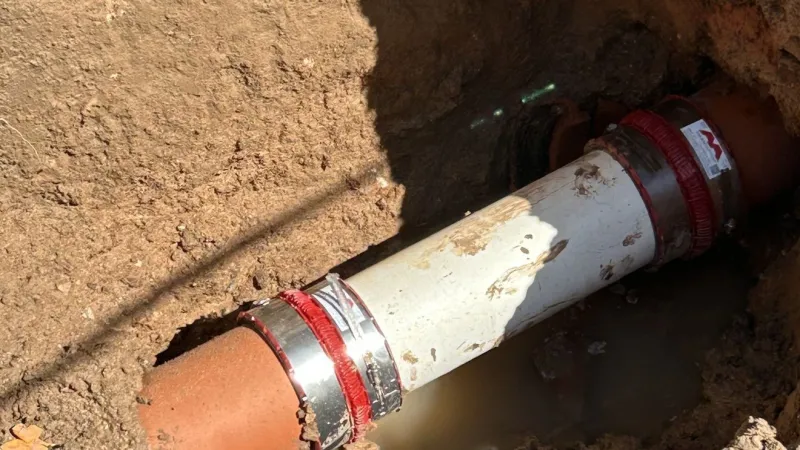 Pampa's aging water pipes strained by triple-digit heat, causing multiple breaks
